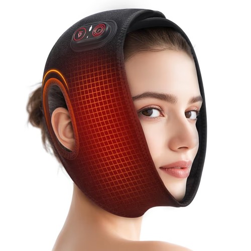 Cordless face heating pad for - face,