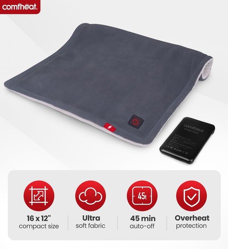 Rechargeable heating pad with - heating,