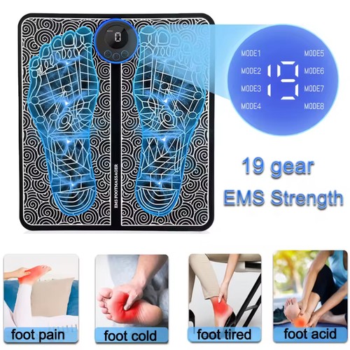 Portable ems foot massager - foot, mat